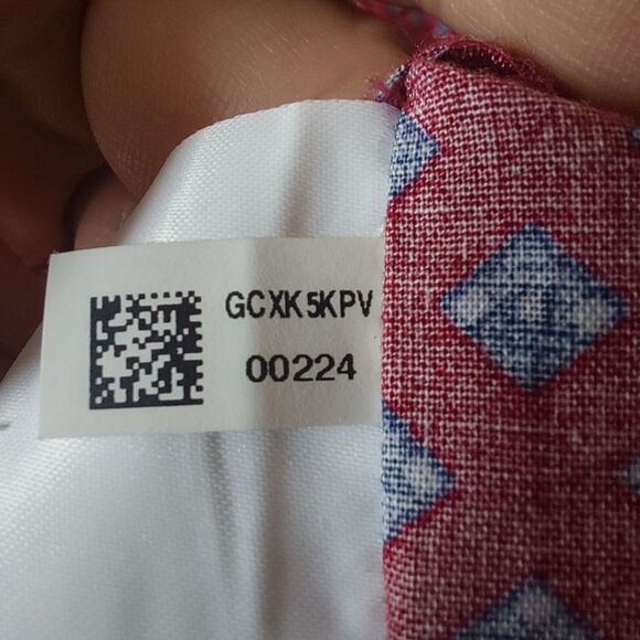 American Eagle Outfitters Red Patterned Casual Button Down Shirt - Picture 12 of 14